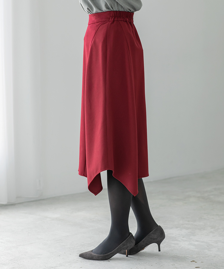 ボルドーアシメトリースカート | ラインナップ | ファッションレンタル【EDIST. CLOSET】
