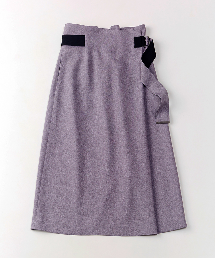 グレイッシュラベンダーラップ風スカート | ラインナップ | ファッションレンタル【EDIST. CLOSET】