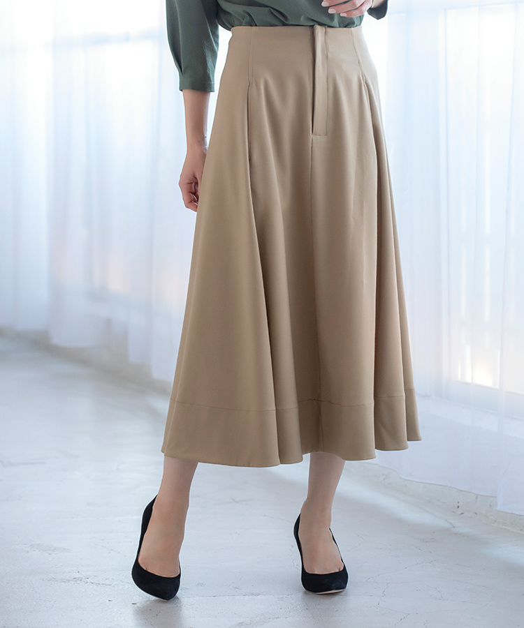 ベージュコットンフレアースカート | ラインナップ | ファッションレンタル【EDIST. CLOSET】