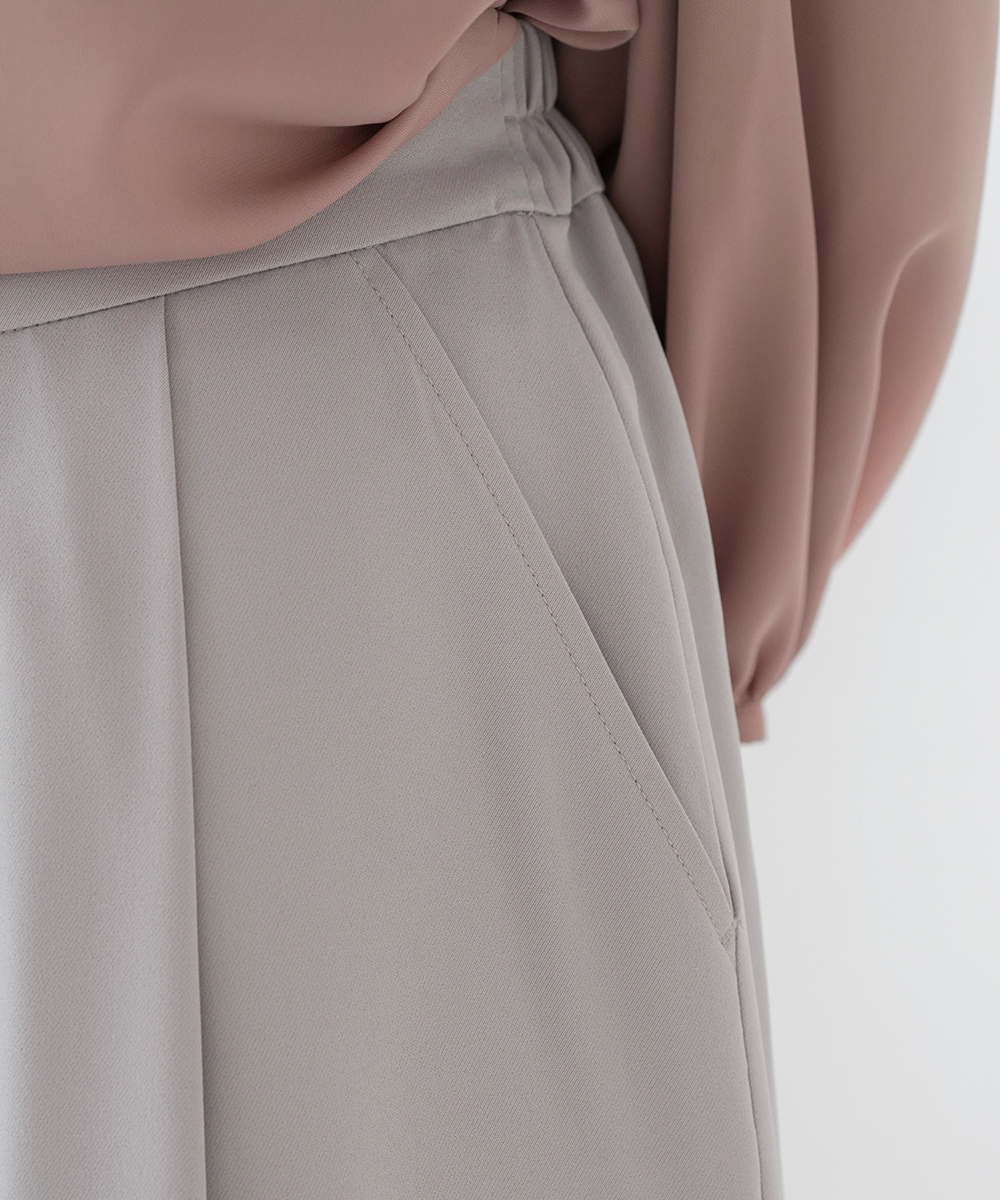 スカート見えライトグレーワイドパンツ | ラインナップ | ファッションレンタル【EDIST. CLOSET】