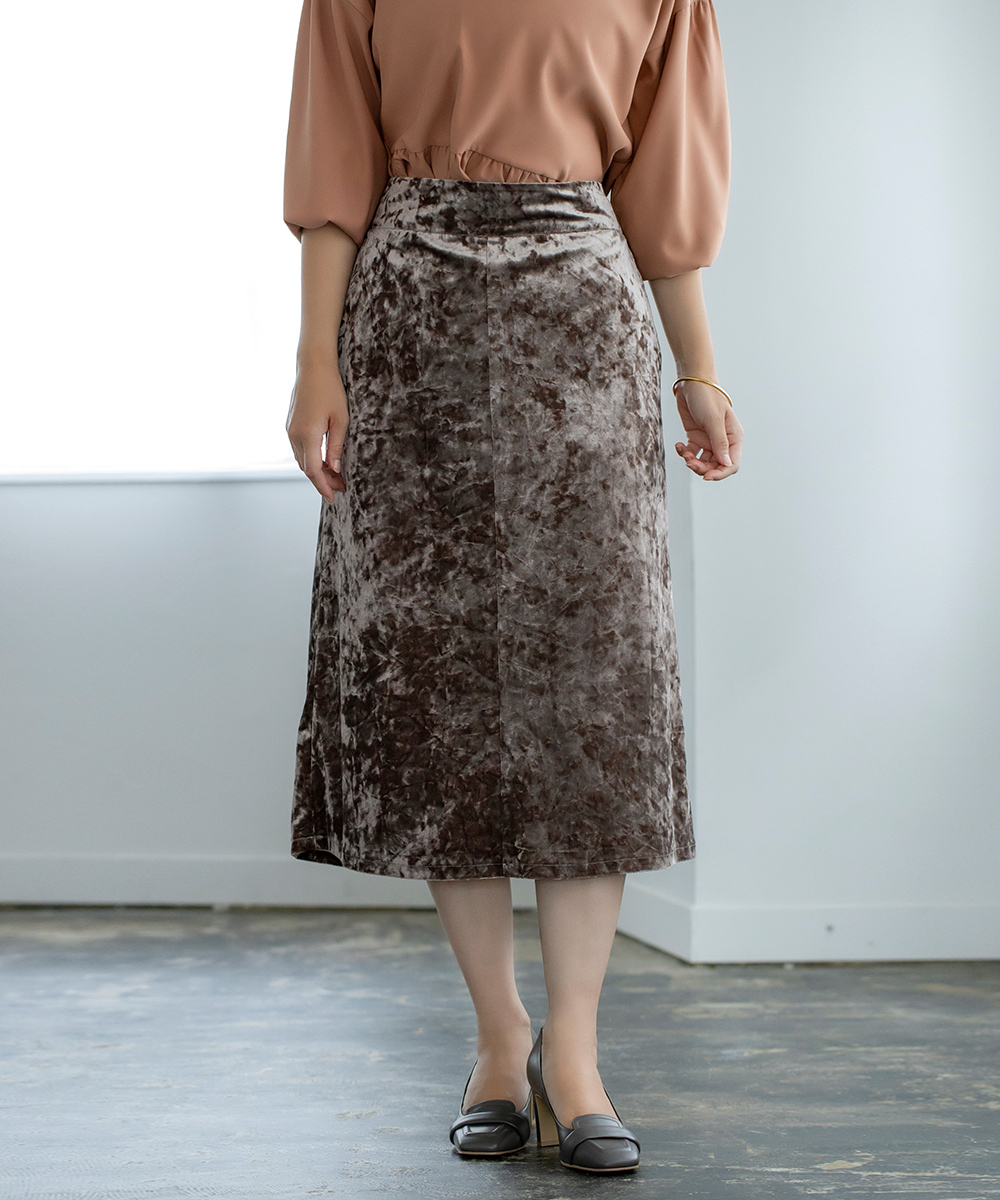 クラッシュベロアセミタイトスカート | ラインナップ | ファッションレンタル【EDIST. CLOSET】