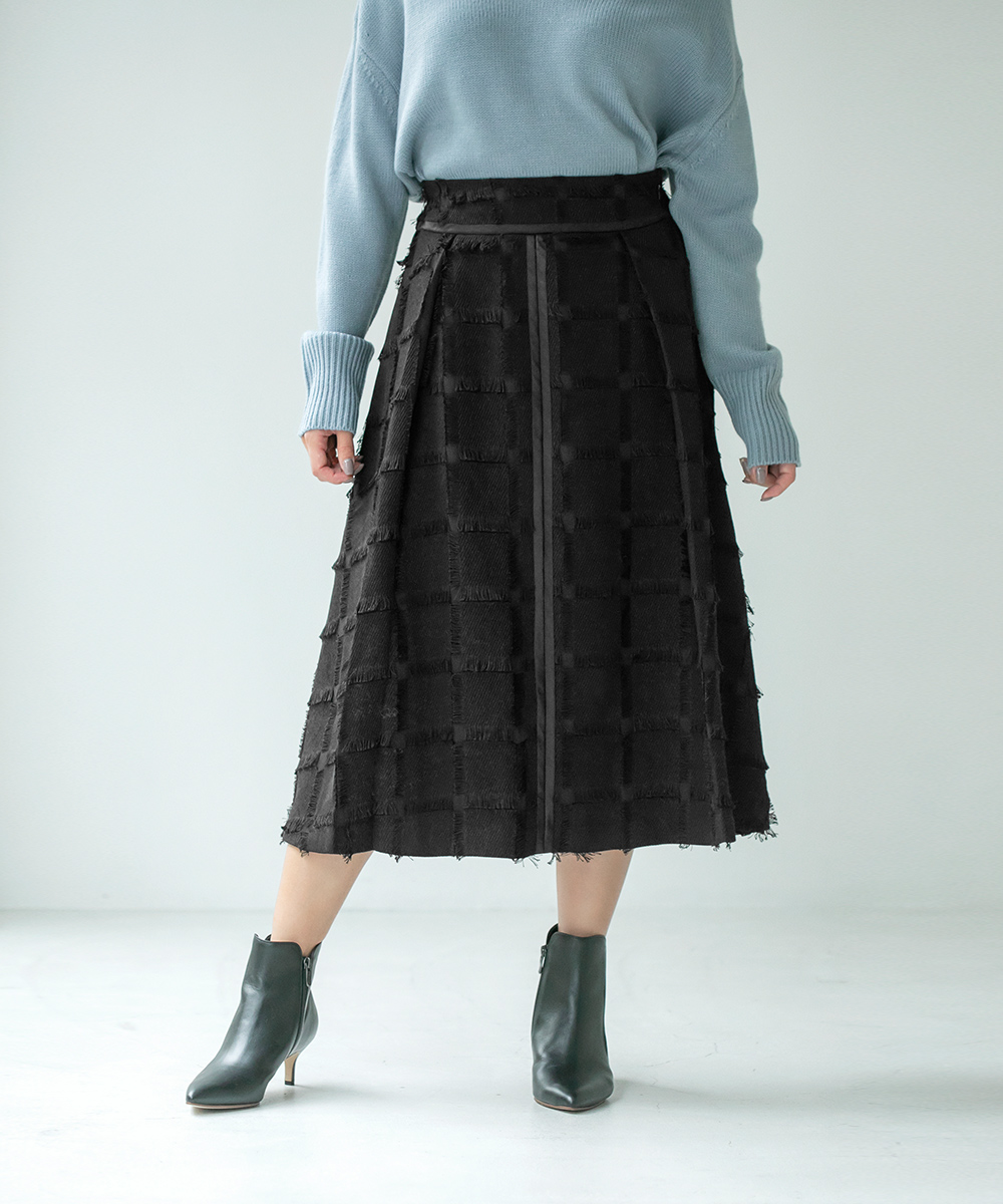 カットジャガードパイピングスカート | ラインナップ | ファッションレンタル【EDIST. CLOSET】