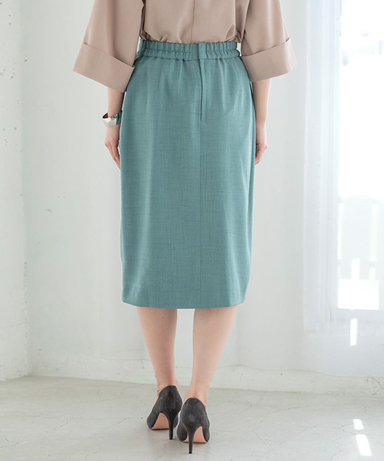 ライトブルータックタイトスカート | ラインナップ | ファッションレンタル【EDIST. CLOSET】