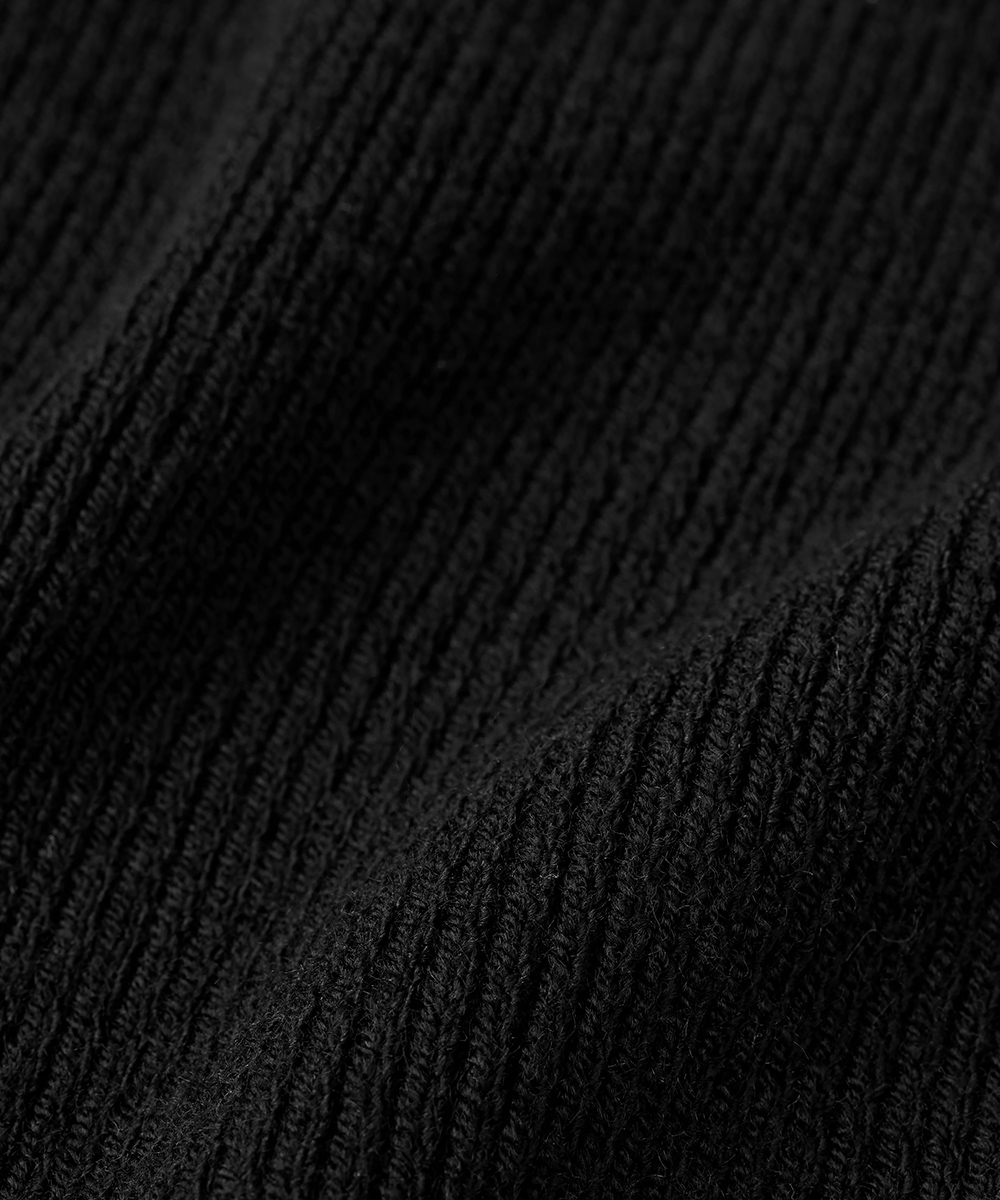 ウール混ブラックハーフジップニット | ラインナップ | ファッションレンタル【EDIST. CLOSET】