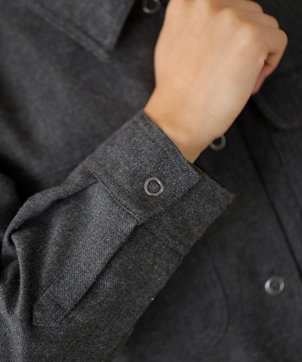 チャコールグレーポケットデザインシャツジャケット | ラインナップ | ファッションレンタル【EDIST. CLOSET】